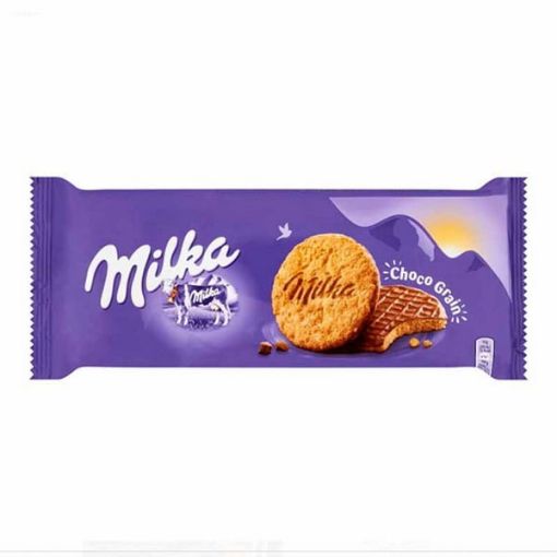 تصویر  بیسکوئیت غلات با روکش شکلات میلکا 126 گرم - Milka Choco Grain