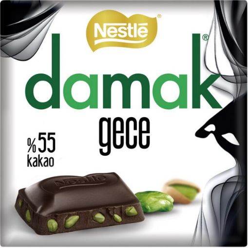 تصویر  شکلات نستله داماک پسته ای 65 گرم 55 درصد کاکائو - Nestle Damak