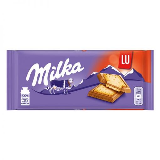 تصویر  شکلات میلکا بیسکوئیتی لو - Milka LU
