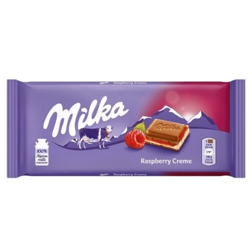 تصویر  شکلات میلکا تمشک - Milka Raspberry Creme