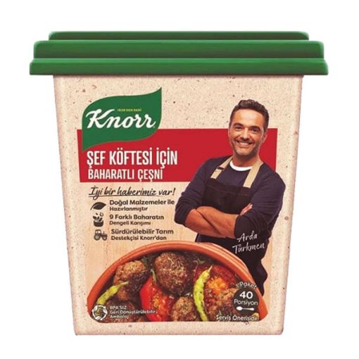 تصویر  ادویه مخصوص کوفته کنور 110 گرم - Knorr Şef Köfte İçin Baharatlı Çeşni
