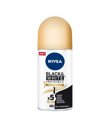 تصویر  رول ضد تعریق زنانه نیوآ مدل NIVEA BLACK & WHITE INVISIBLE با حجم 50 میلی لیتر محصول آلمان
