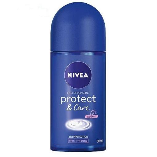 تصویر  رول ضد تعریق زنانه نیوآ مدل NIVEA Protect & Care با حجم 50 میلی لیتر محصول آلمان