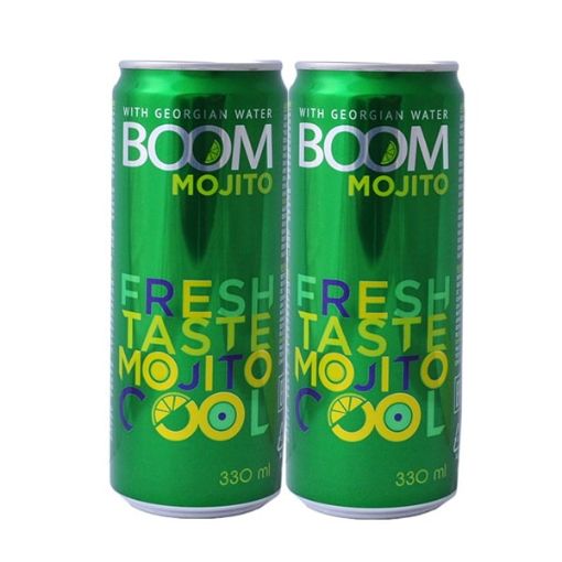 تصویر  نوشیدنی موهیتو بوم 450 میلی لیتر مجموعه دو عددی BOOM MOJITO