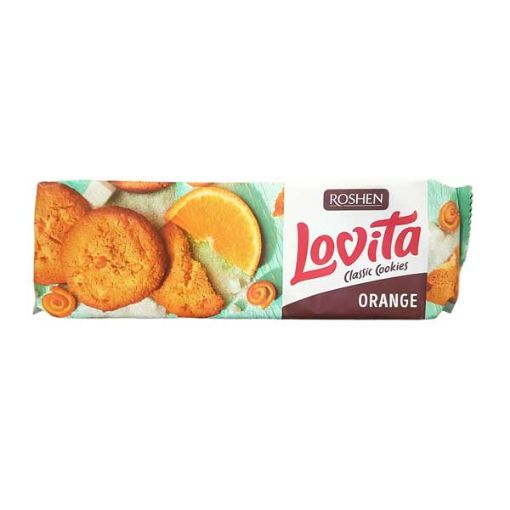 تصویر  کوکی روشن لاویتا با طعم پرتقال 150 گرم - ROSHEN Lovita Orange