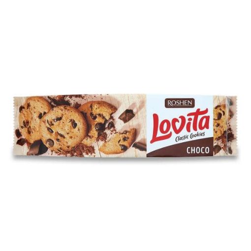 تصویر  کوکی روشن لاویتا شکلاتی 150 گرم - ROSHEN Lovita Choco