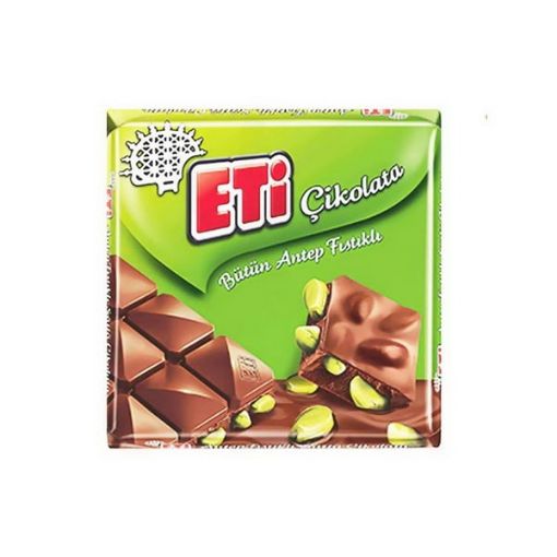 تصویر  شکلات تخته ای پسته ای اتی 60 گرمی - Eti Cikolata