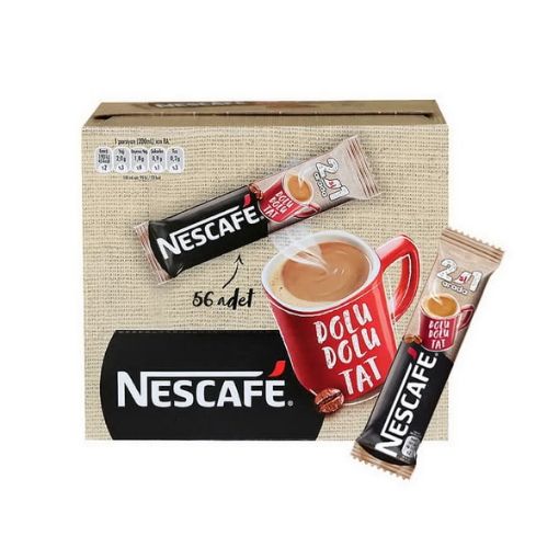 تصویر  قهوه فوری رژیمی 2 در 1 نسکافه بسته 56 عددی Nescafe