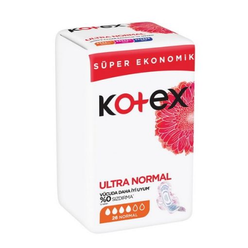 تصویر  نوار بهداشتی کوتکس سایز نرمال 26 عددی - Kotex Ultra Normal