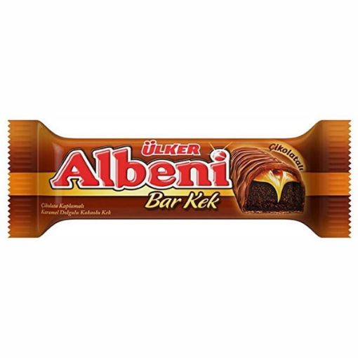 تصویر  بار کیک کارامل شکلاتی آلبنی - Ulker Albeni Bar Kek