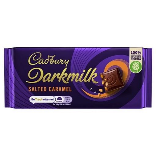 تصویر  شکلات دارک میلک کدبری - Cadbury Darkmilk salted caramel