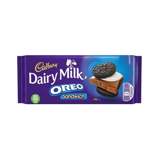 تصویر  شکلات کدبری دیری میلک ساندویچ اورئو - Cadbury Dairy Milk OREO Sandwich