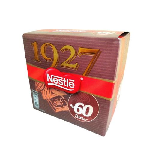 تصویر  شکلات تلخ 60 درصد 1927 نستله بسته 6 تایی