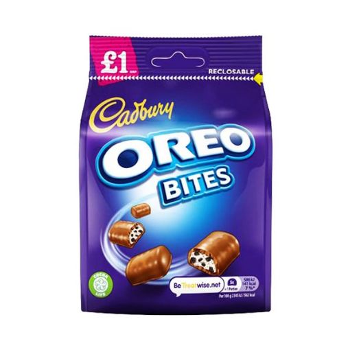 تصویر  شکلات پاکتی کدبری اورئو - Cadbury OREO BITES