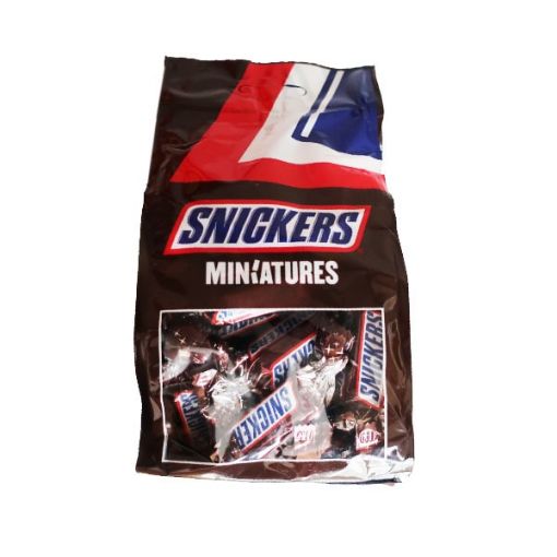 تصویر  شکلات اسنیکرز پاکتی مینیاتور 220 گرم - SNICKERS MINIATURES