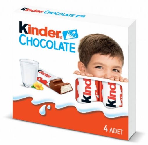 تصویر  شکلات کیندر 50 گرمی 4 عددی - Kinder Chocolate
