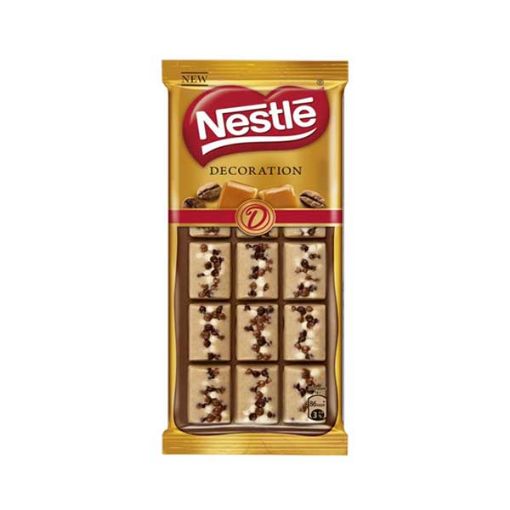 تصویر  شکلات تخته ای نستله دکوریشن کارامل و قهوه - Nestle Decoration