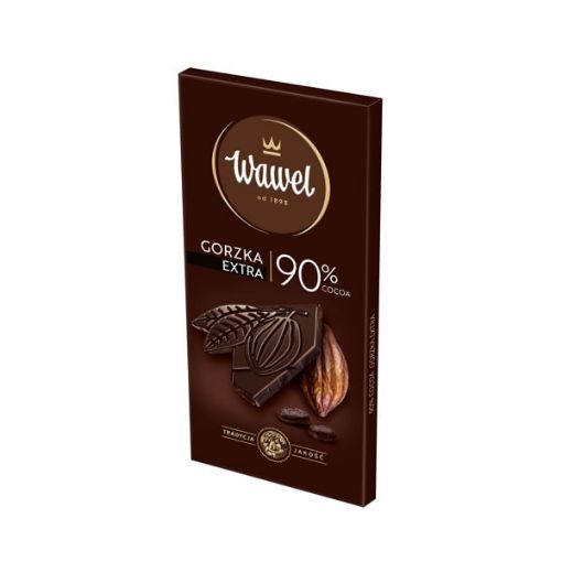 تصویر  شکلات تلخ 90 درصد واول 100 گرم - Wawel 90% COCOA