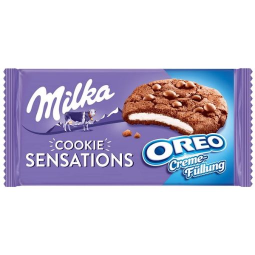 تصویر  کوکی سنسیشن میلکا با مغز کرم اورئو - Milka Cookies Sensation