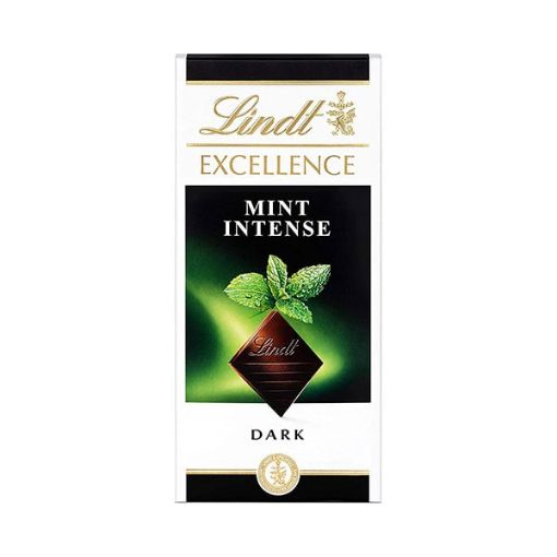 تصویر  شکلات تلخ لینت با طعم نعنا - Lindt Excellence Intense MINT 