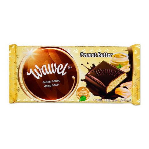 تصویر  شکلات تخته ای واول با کره بادام زمینی - WAWEL Peanut Butter