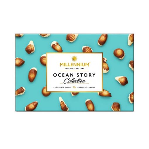 تصویر  شکلات کادویی صدفی میلینیوم 340 گرم - MILLENNIUM OCEAN STORY COLLECTION 