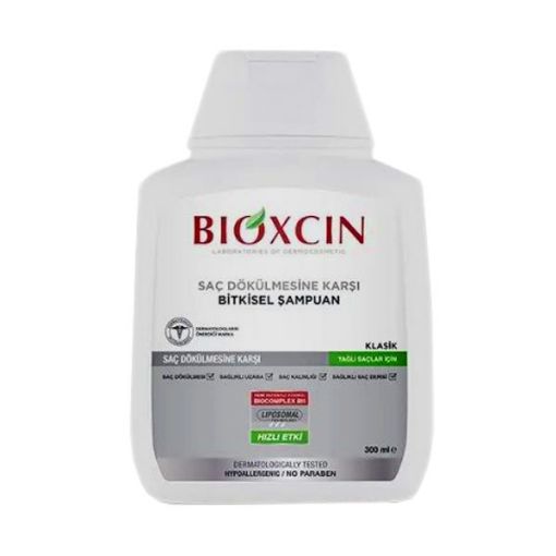 تصویر  شامپو ضد ریزش بیوکسین کلاسیک مخصوص موهای چرب 300 میل - BIOXCIN