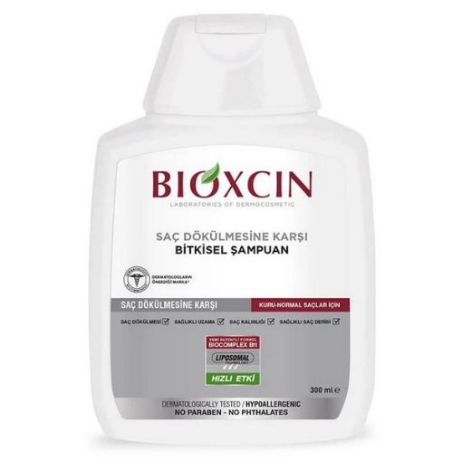 تصویر  شامپو ضد ریزش بیوکسین مخصوص موهای خشک و نرمال 300 میل - BIOXCIN 