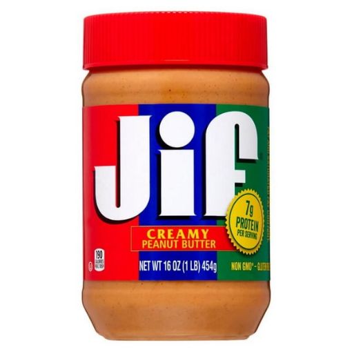 تصویر  کره بادام زمینی کرمی بدون گلوتن جیف 454 گرم - Jif CREAMY PEANUT BUTTER