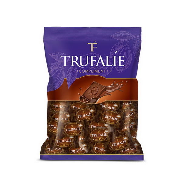 شکلات فله ای ترافل با طعم قهوه دو سر پرس تخت ABK یک کیلویی