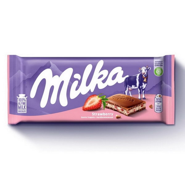 شکلات میلکا توت فرنگی آلمانی | Milka Strawberry