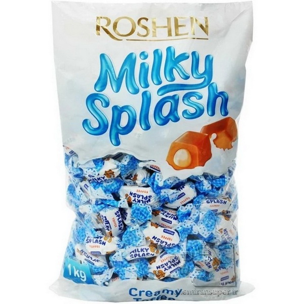 تافی میلکی اسپلش شیری روشن یک کیلویی - ROSHEN