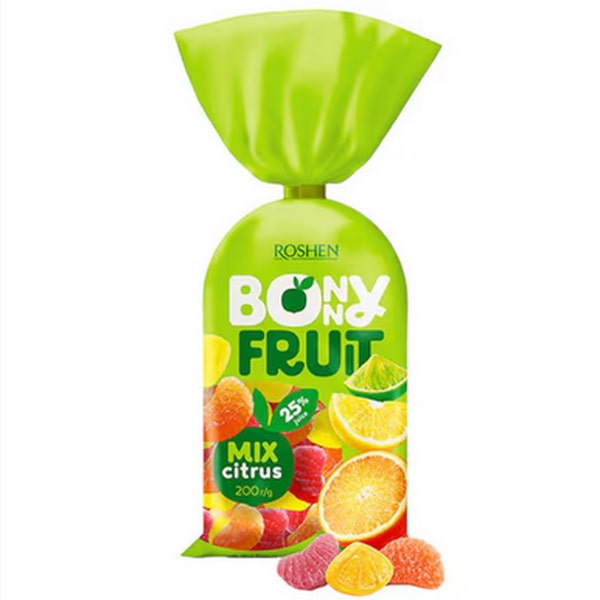 پاستیل مخلوط مرکبات روشن 200 گرم | Roshen Mix Citrus
