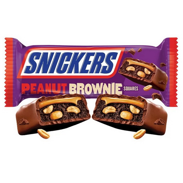شکلات اسنیکرز براونی با مغز بادام زمینی 45 گرم