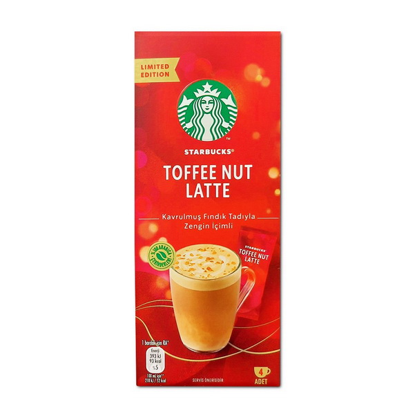 قهوه فوری لاته تافی فندقی استارباکس 4 ساشه ای - STARBUCKS