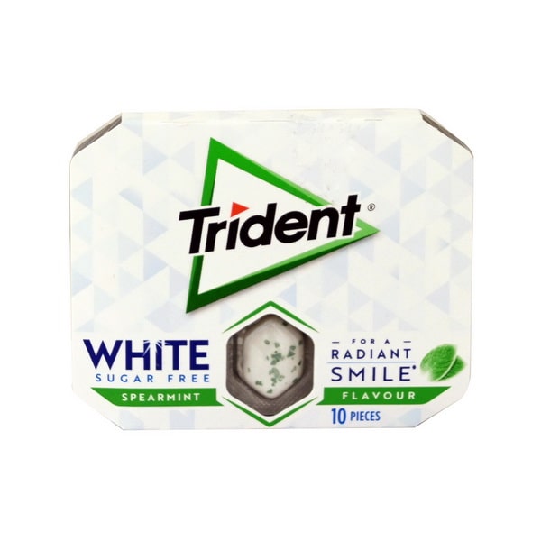 آدامس تریدنت نعنا سفید کننده دندان بدون شکر - Trident WHITE