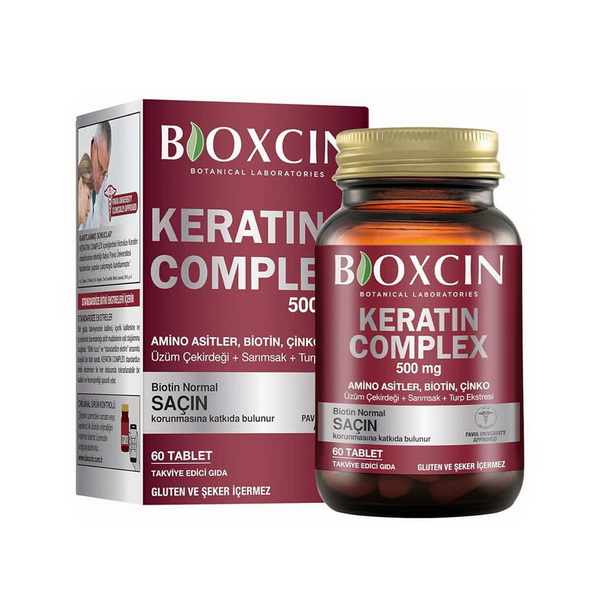 قرص مکمل تقویت مو بیوکسین کراتین کمپلکس