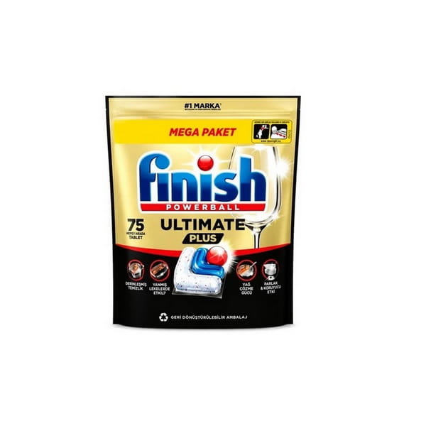 قرص ماشین ظرفشویی فینیش مدل ULTIMATE PLUS بسته 75 عددی