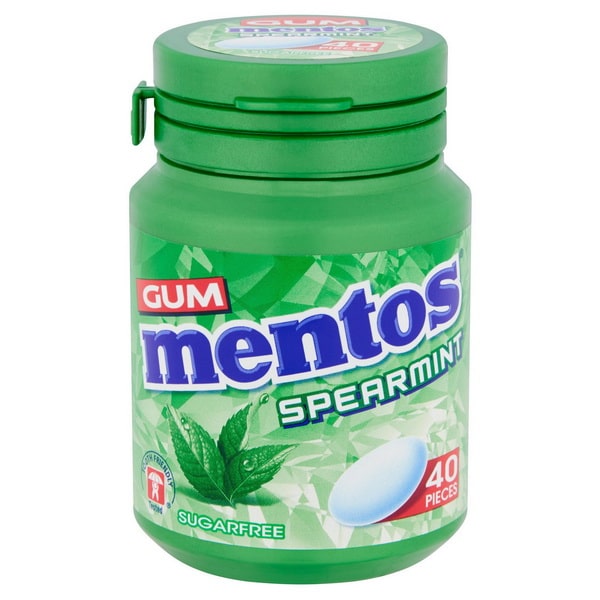 آدامس بشکه ای نعنا SPEARMINT منتوس - mentos SPEARMINT