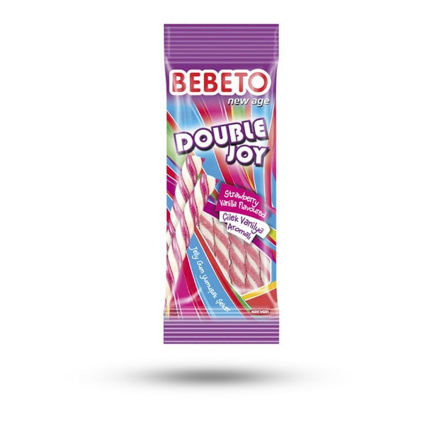 پاستیل ببتو دابل جوی با طعم وانیل توت فرنگی - BEBETO DOUBLE JOY