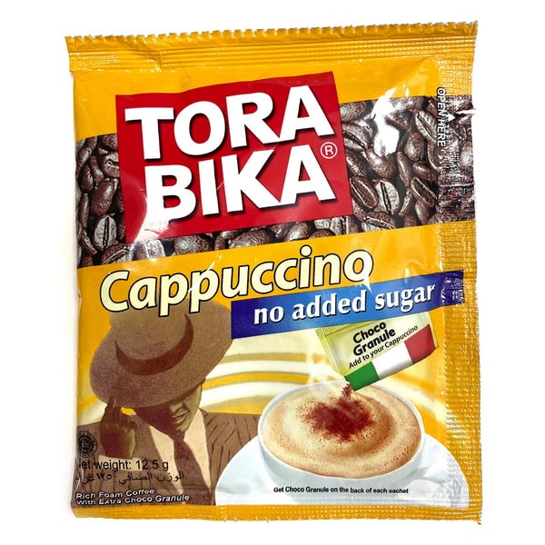 کاپوچینو فوری بدون شکر رژیمی تورابیکا 20 عددی - TORABIKA Cappuccino